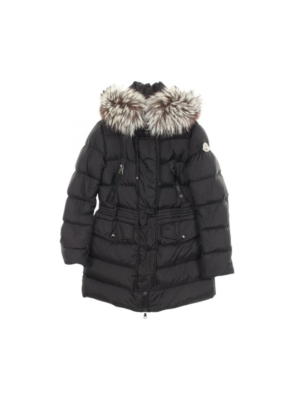 Moncler Down Jacket Aphroti Hooded Black Nylon Coat